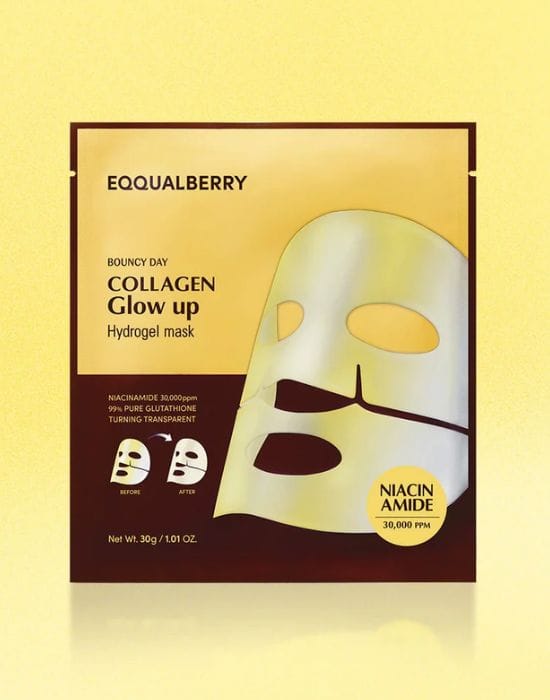 IMAGENES WEB - COSMÉTICOS 6 (1) Eqqualberry Collagen Glow Up Hydrogel Mask - Imagen 1