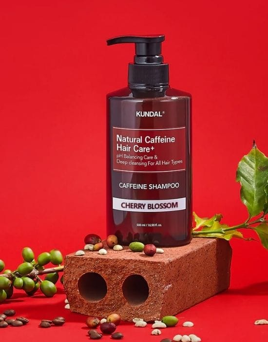 KUNDAL NATURAL CAFFEINE HAIR CARE+ SHAMPOO CHERRY BLOSSOM 500ML
